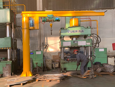 Installatie methode van cantilever crane