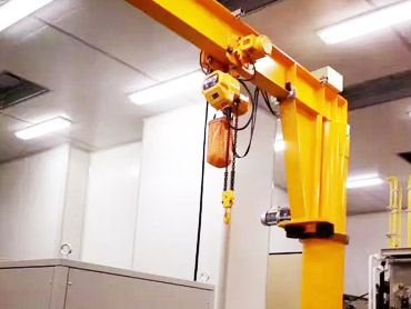 Handmatige roterende armlift kraan met jib kraan tekening