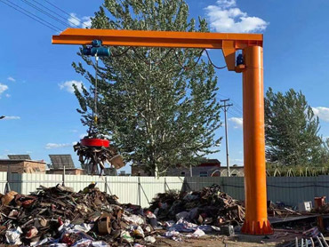 360 graden roterende jib kraan